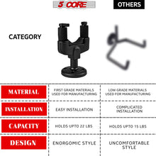 Load image into Gallery viewer, 5Core Guitar Wall Mount Hanger Adjustable Display Wall Hook Holder Hard Wood Base-1
