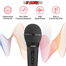 Load image into Gallery viewer, 5Core XLR Microphone Dynamic Mic Karaoke Singing Studio Mics Handheld Microfono-2

