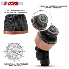 Load image into Gallery viewer, 5Core Conga Mic Snare Tom Microphone Drum Kit Condenser XLR Instrument Mics Copper XP-4
