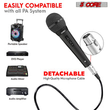 Load image into Gallery viewer, 5Core XLR Microphone Dynamic Mic Karaoke Singing Studio Mics Handheld Microfono-3
