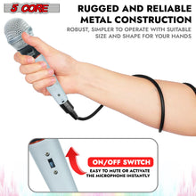 Load image into Gallery viewer, 5Core XLR Microphone Dynamic Mic Karaoke Singing Studio Mics Handheld Microfono-2
