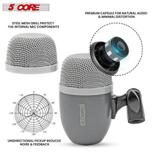 Load image into Gallery viewer, 5Core Conga Mic Snare Tom Microphone Drum Kit Condenser XLR Instrument Mics GREY-4
