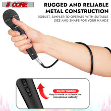 Load image into Gallery viewer, 5Core XLR Microphone Dynamic Mic Karaoke Singing Studio Mics Handheld Microfono-4
