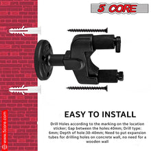 Load image into Gallery viewer, 5Core Guitar Wall Mount Hanger Adjustable Display Wall Hook Holder Hard Wood Base-4
