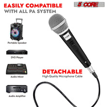 Load image into Gallery viewer, 5Core XLR Microphone Dynamic Mic Karaoke Singing Studio Mics Handheld Microfono-4
