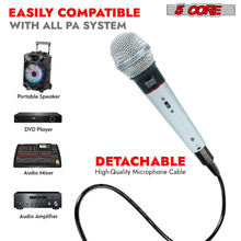 Load image into Gallery viewer, 5Core XLR Microphone Dynamic Mic Karaoke Singing Studio Mics Handheld Microfono-4
