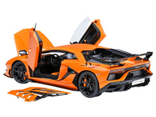 Load image into Gallery viewer, Lamborghini Aventador SVJ Arancio Atlas Pearl Orange 1/18 Model Car by Autoart-1
