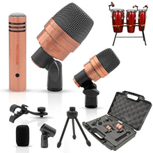 Load image into Gallery viewer, 5Core Conga Mic Snare Tom Microphone Drum Kit Condenser XLR Instrument Mics Copper XP-0
