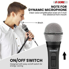 Load image into Gallery viewer, 5Core XLR Microphone Dynamic Mic Karaoke Singing Studio Mics Handheld Microfono-2
