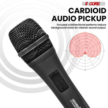 Load image into Gallery viewer, 5Core XLR Microphone Dynamic Mic Karaoke Singing Studio Mics Handheld Microfono-3

