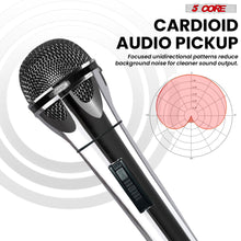 Load image into Gallery viewer, 5Core XLR Microphone Dynamic Mic Karaoke Singing Studio Mics Handheld Microfono-3
