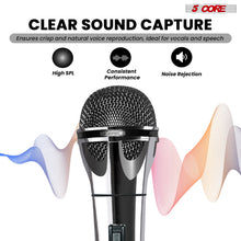 Load image into Gallery viewer, 5Core XLR Microphone Dynamic Mic Karaoke Singing Studio Mics Handheld Microfono-4
