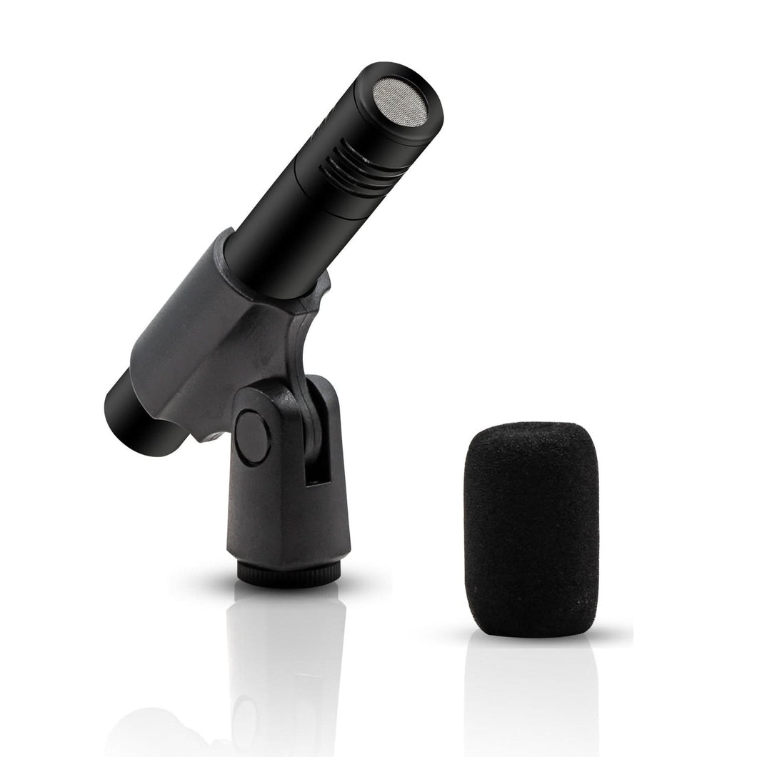5Core Instrument Microphone Professional XLR Cardioid Pencil Stick Condenser Mic Black-0
