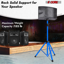 Load image into Gallery viewer, 5Core Speaker Stand Tripod Tall Adjustable 72 Inch DJ Pole Mount Studio Monitor Stands SKY BLUE 2 PK-2

