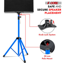 Load image into Gallery viewer, 5Core Speaker Stand Tripod Tall Adjustable 72 Inch DJ Pole Mount Studio Monitor Stands SKY BLUE 2 PK-3

