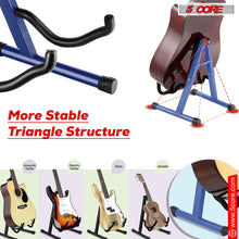 Load image into Gallery viewer, 5Core Guitar Stand Floor A Frame Electric Acoustic Bass Soporte Para Guitarra BLUE-1
