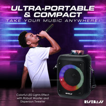 Load image into Gallery viewer, Portable Karaoke Machine w/ 2 Wireless Microphones-3
