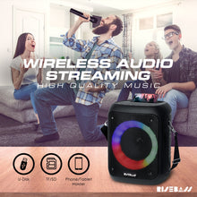 Load image into Gallery viewer, Portable Karaoke Machine w/ 2 Wireless Microphones-4
