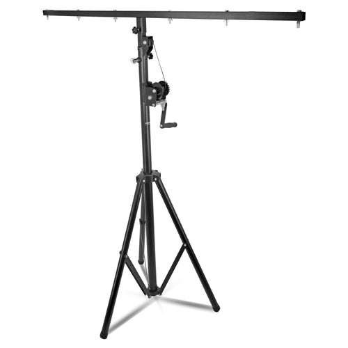 5Core DJ Light Stand Stage Lighting Truss System Hand Crank Heavy Duty Adjustable T bar Mount Tripod-0
