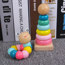 Load image into Gallery viewer, Rainbow Stack Tower Worm Puzzles-1
