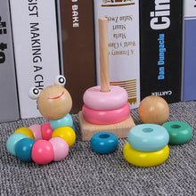 Load image into Gallery viewer, Rainbow Stack Tower Worm Puzzles-2
