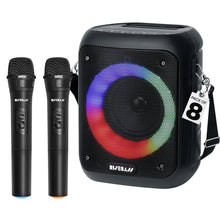 Load image into Gallery viewer, Portable Karaoke Machine w/ 2 Wireless Microphones-5
