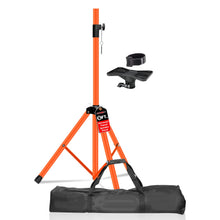 Load image into Gallery viewer, 5Core Speaker Stand Tripod Tall Adjustable 72 Inch DJ Pole Mount Studio Monitor Stands ORANGE 1 PK-0
