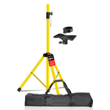 Load image into Gallery viewer, 5Core Speaker Stand Tripod Tall Adjustable 72 Inch DJ Pole Mount Studio Monitor Stands Yellow 1 PK-0
