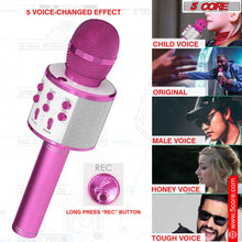 Load image into Gallery viewer, 5Core Wireless Karaoke Microphone Bluetooth Mic Portable Handheld Microfonos Inalambricos PINK-4
